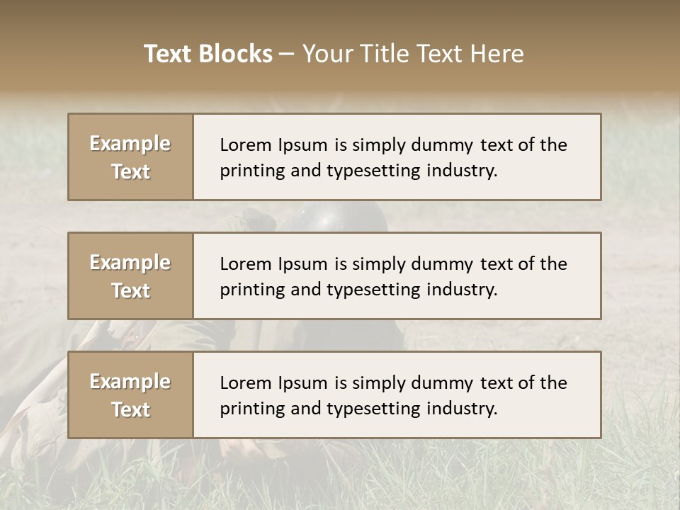 Force Soldier Reenacting PowerPoint Template