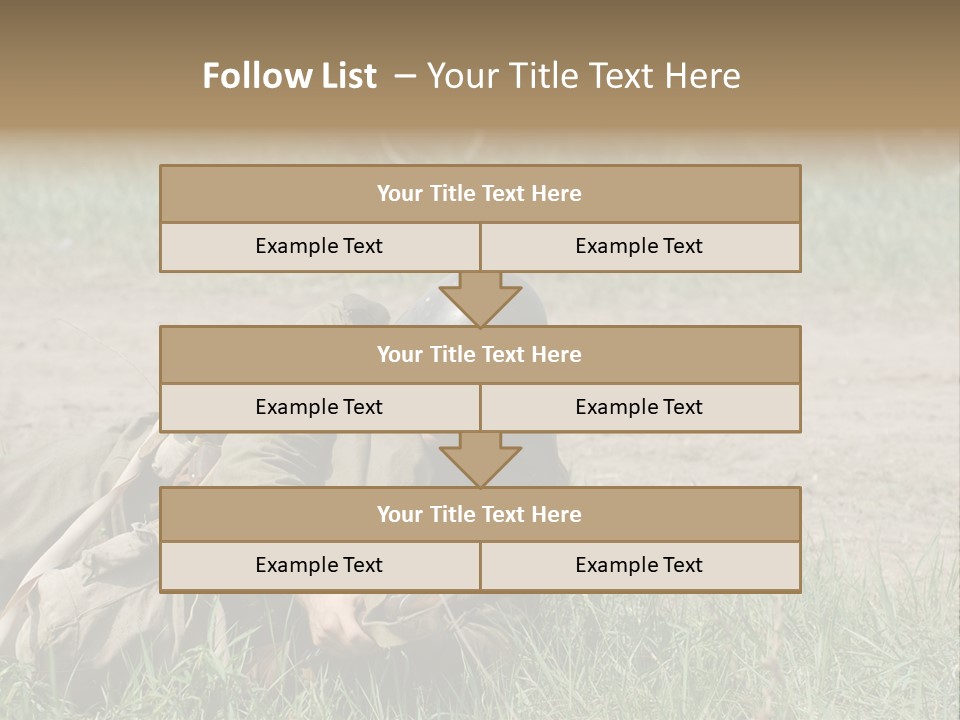 Force Soldier Reenacting PowerPoint Template