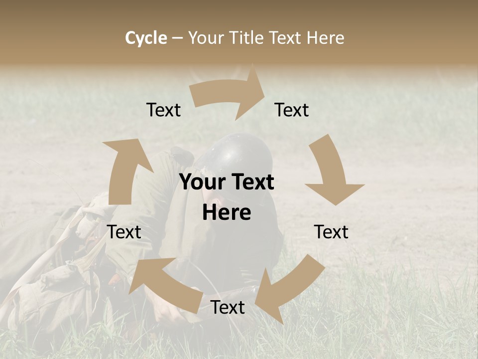 Force Soldier Reenacting PowerPoint Template