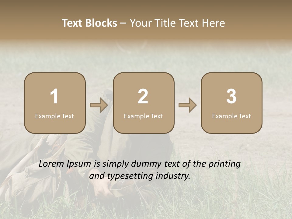 Force Soldier Reenacting PowerPoint Template