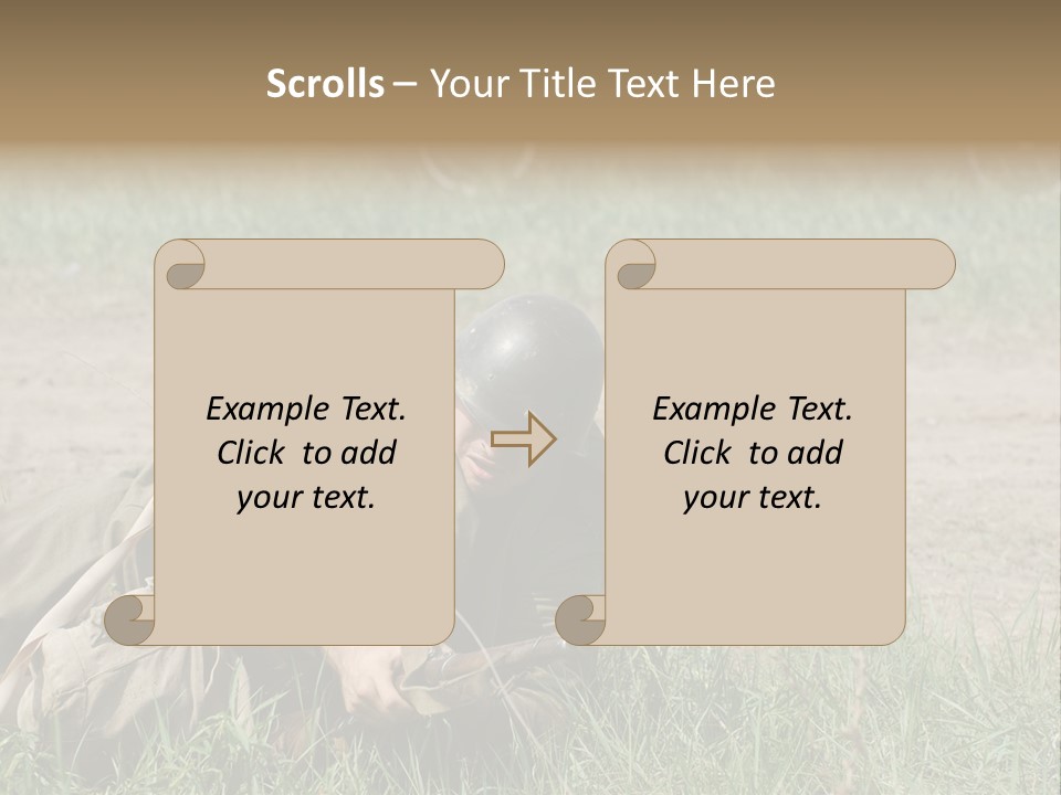 Force Soldier Reenacting PowerPoint Template