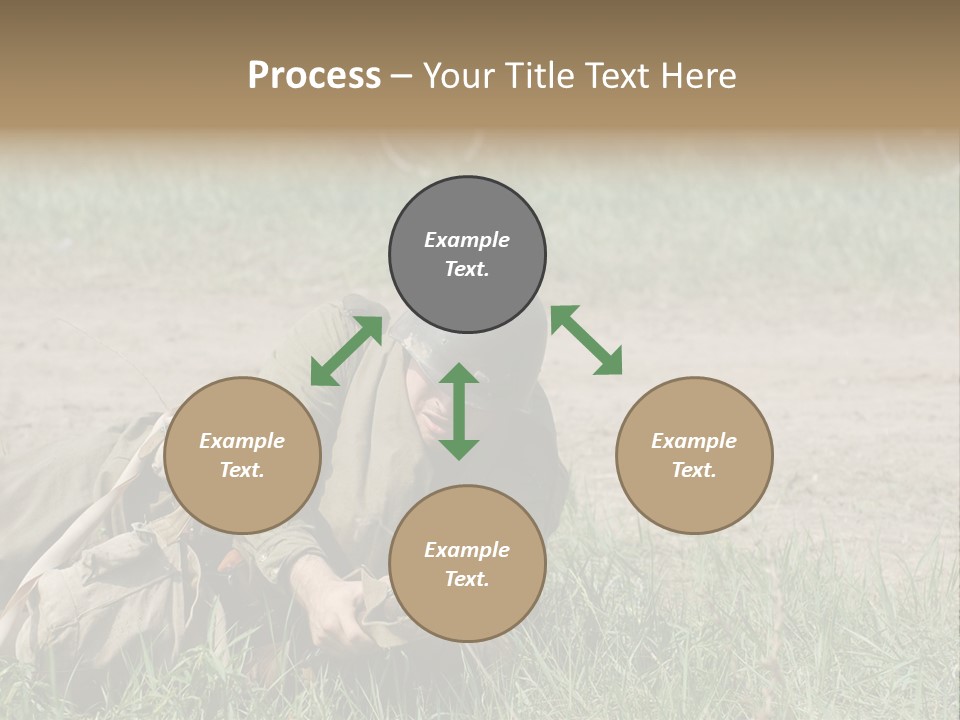 Force Soldier Reenacting PowerPoint Template