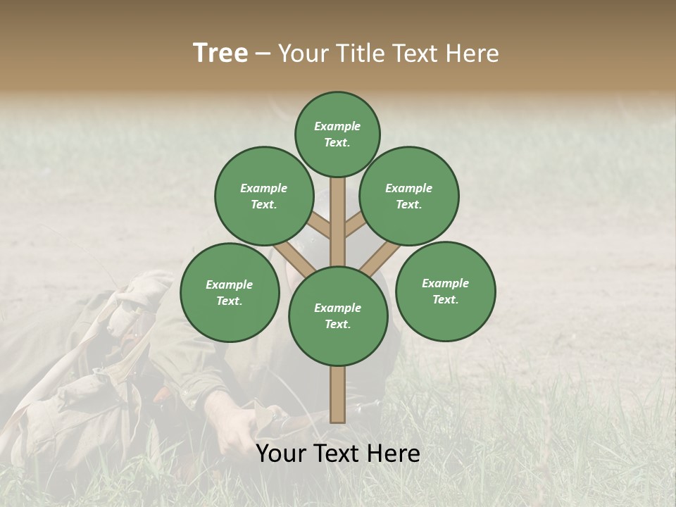 Force Soldier Reenacting PowerPoint Template