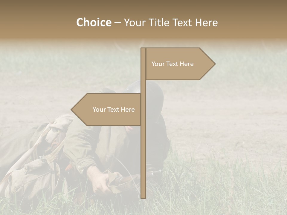 Force Soldier Reenacting PowerPoint Template