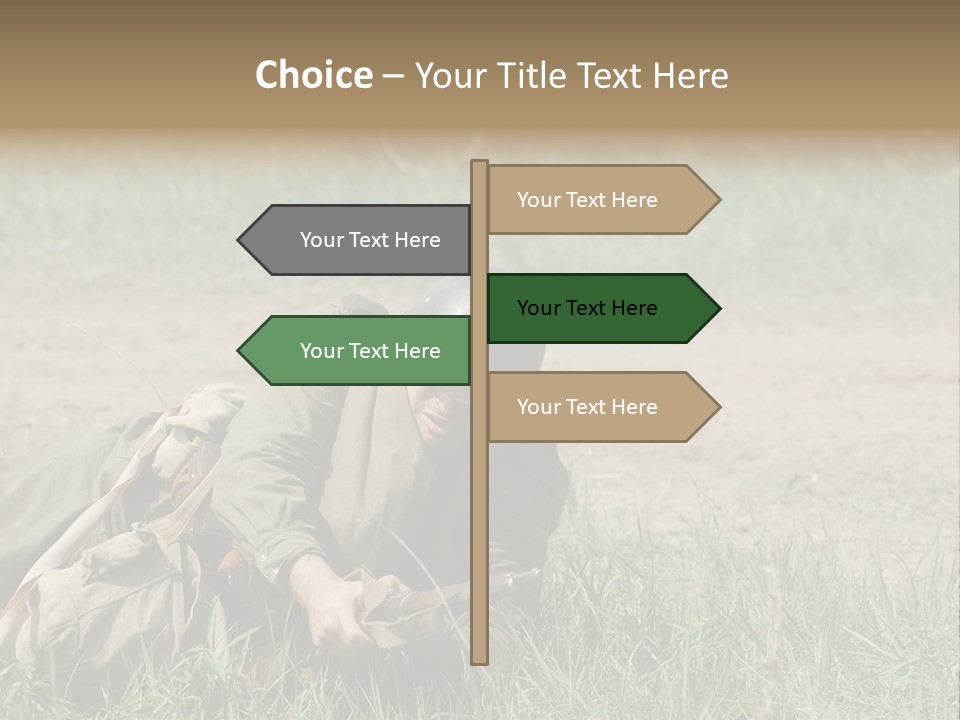 Force Soldier Reenacting PowerPoint Template