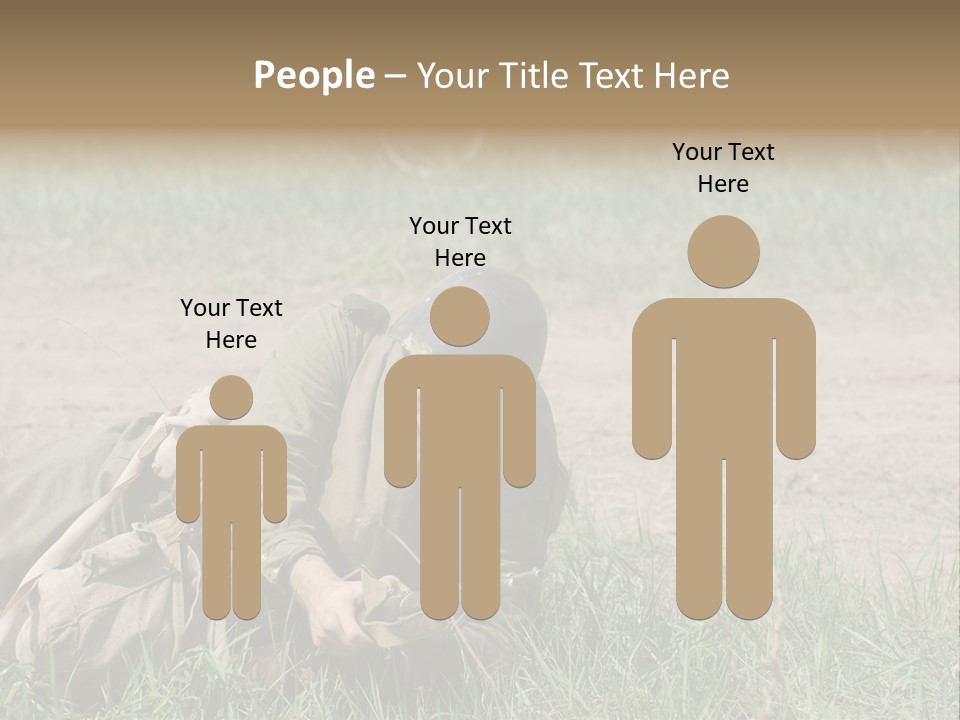 Force Soldier Reenacting PowerPoint Template