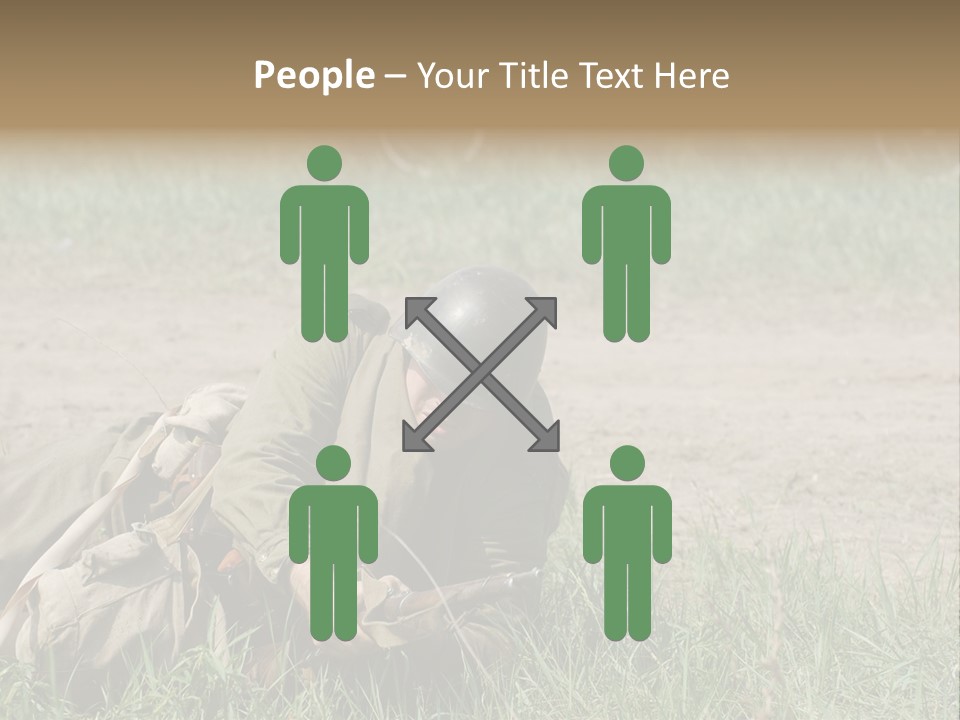 Force Soldier Reenacting PowerPoint Template