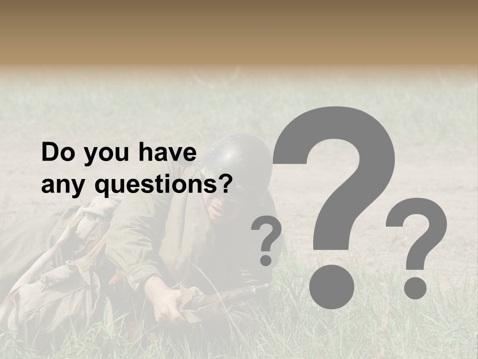 Force Soldier Reenacting PowerPoint Template