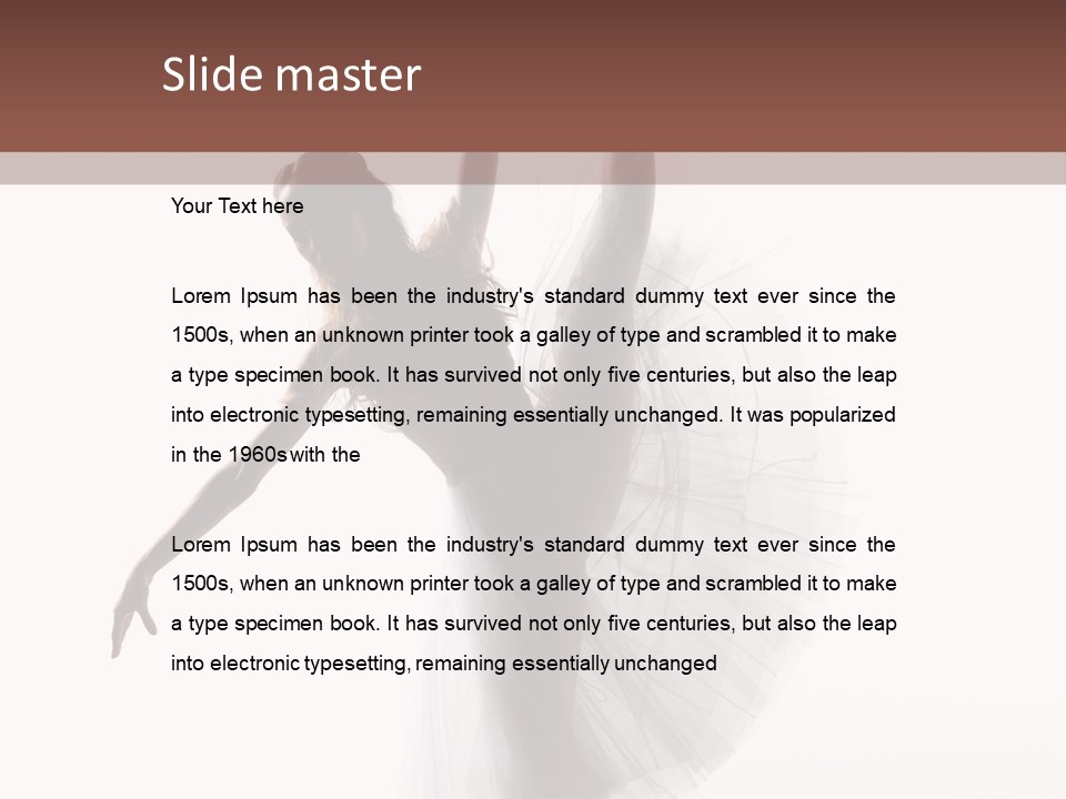 Woman Pose Cool PowerPoint Template