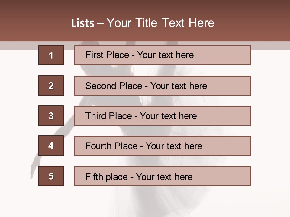 Woman Pose Cool PowerPoint Template