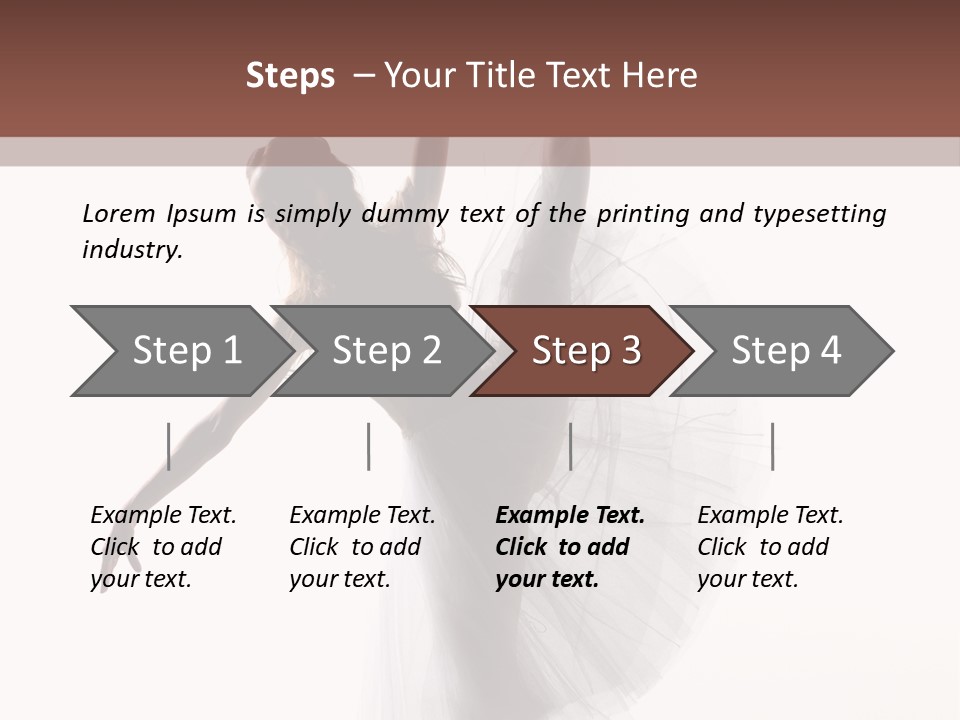 Woman Pose Cool PowerPoint Template