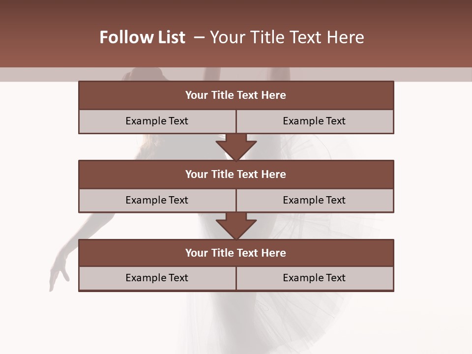 Woman Pose Cool PowerPoint Template