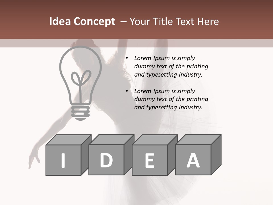 Woman Pose Cool PowerPoint Template