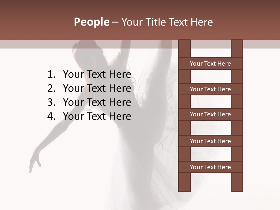 Woman Pose Cool PowerPoint Template