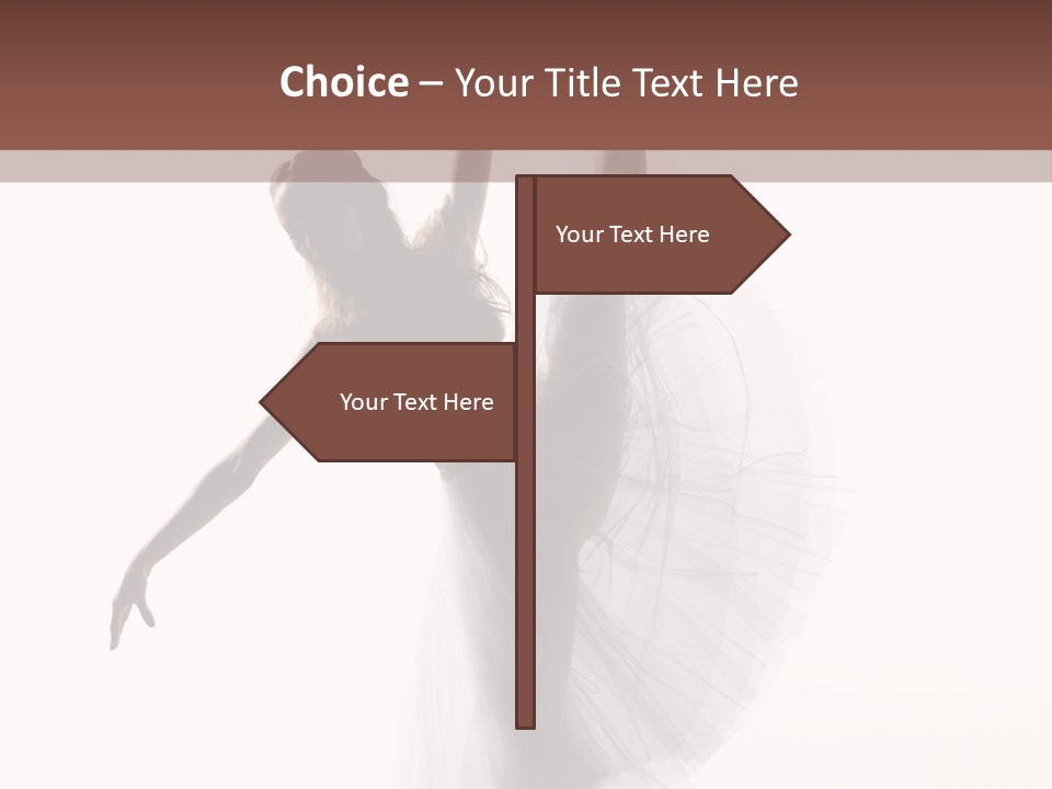 Woman Pose Cool PowerPoint Template