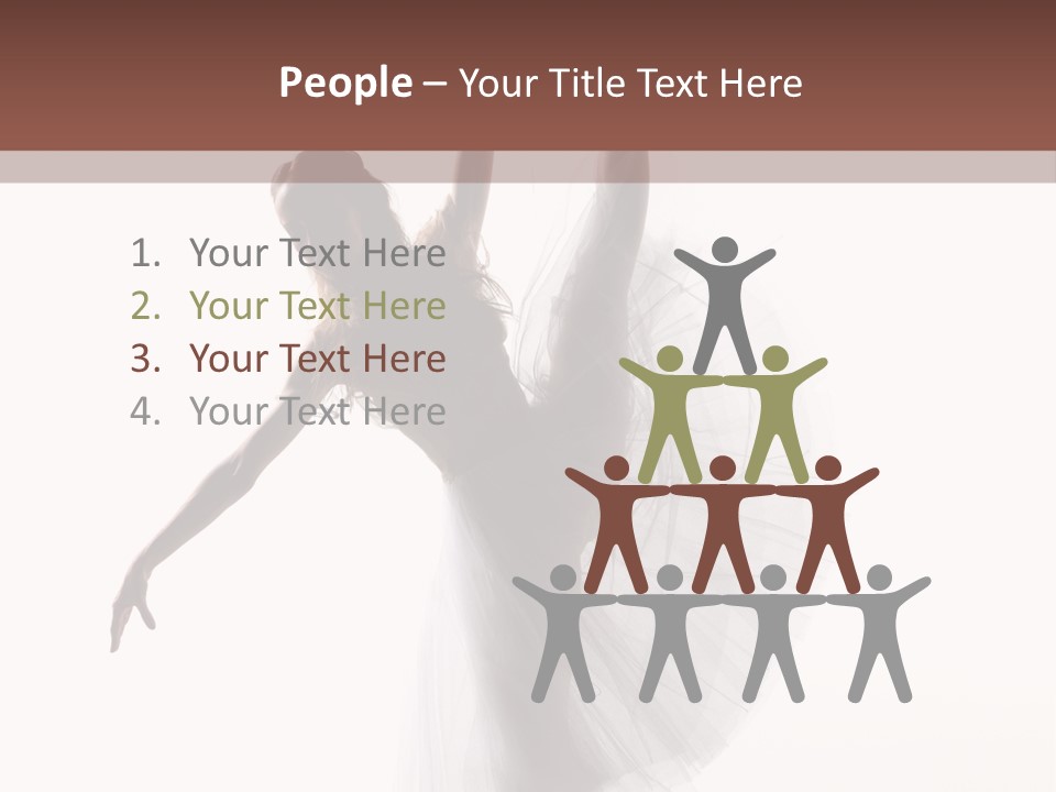 Woman Pose Cool PowerPoint Template