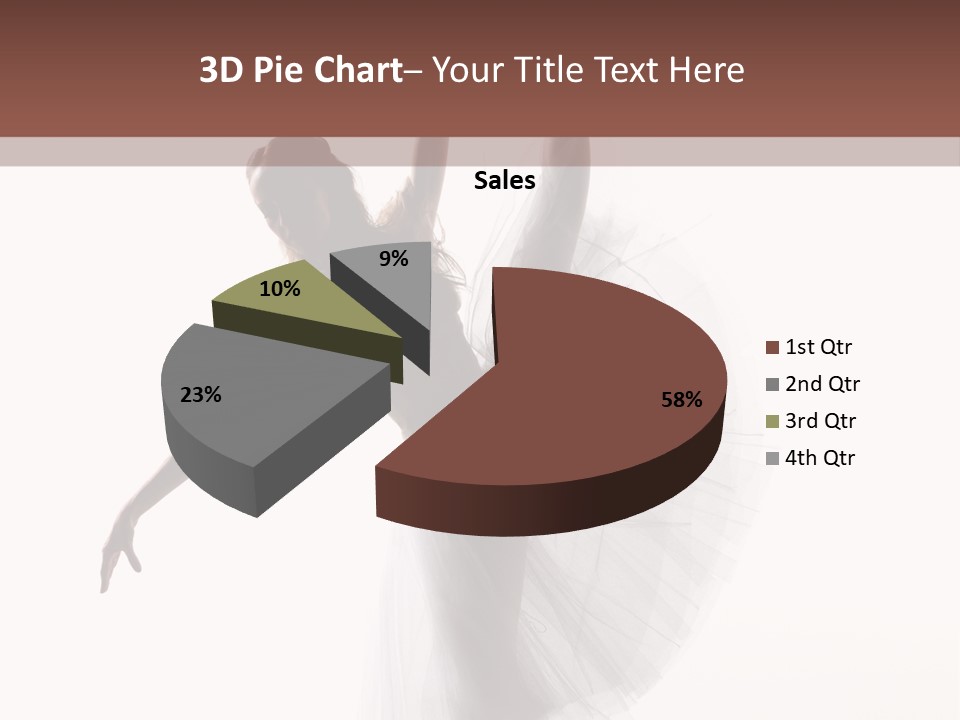 Woman Pose Cool PowerPoint Template
