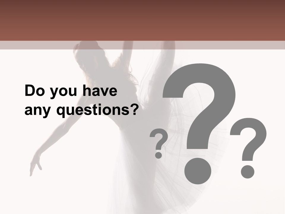 Woman Pose Cool PowerPoint Template