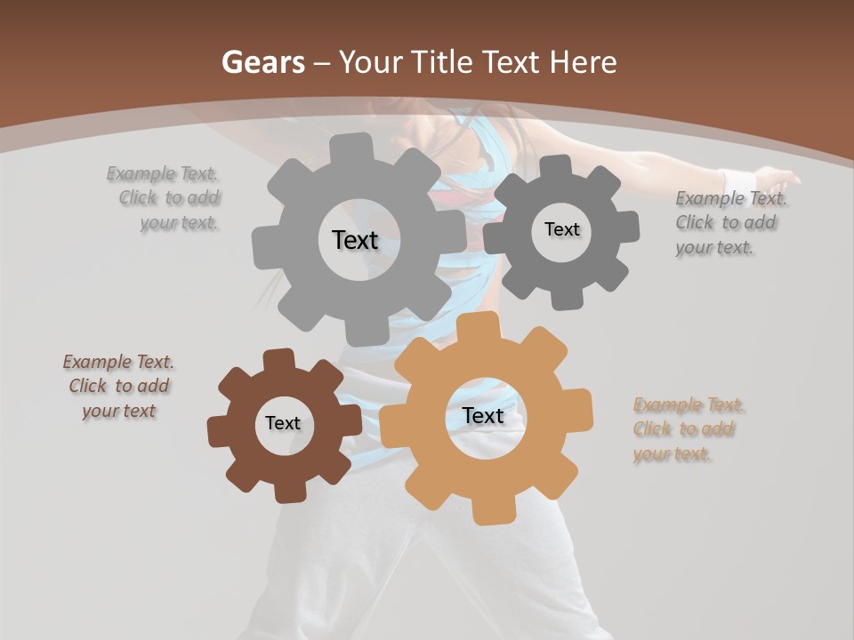 Moving Color Dance PowerPoint Template