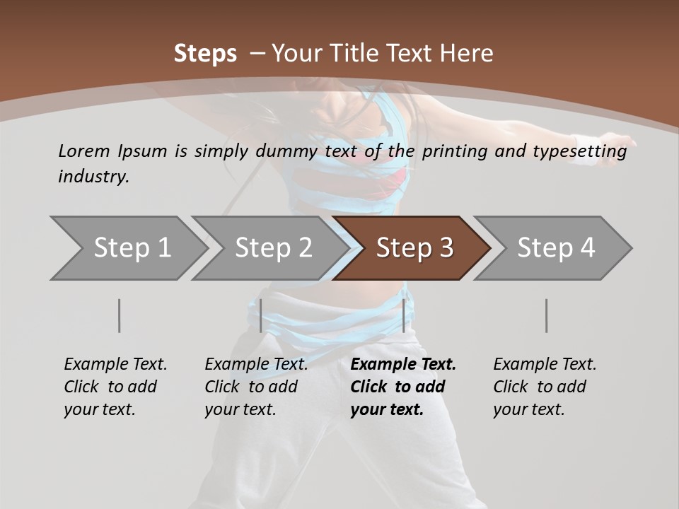 Moving Color Dance PowerPoint Template