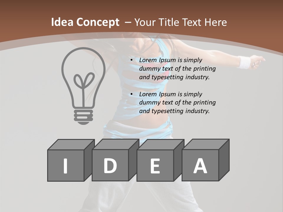 Moving Color Dance PowerPoint Template