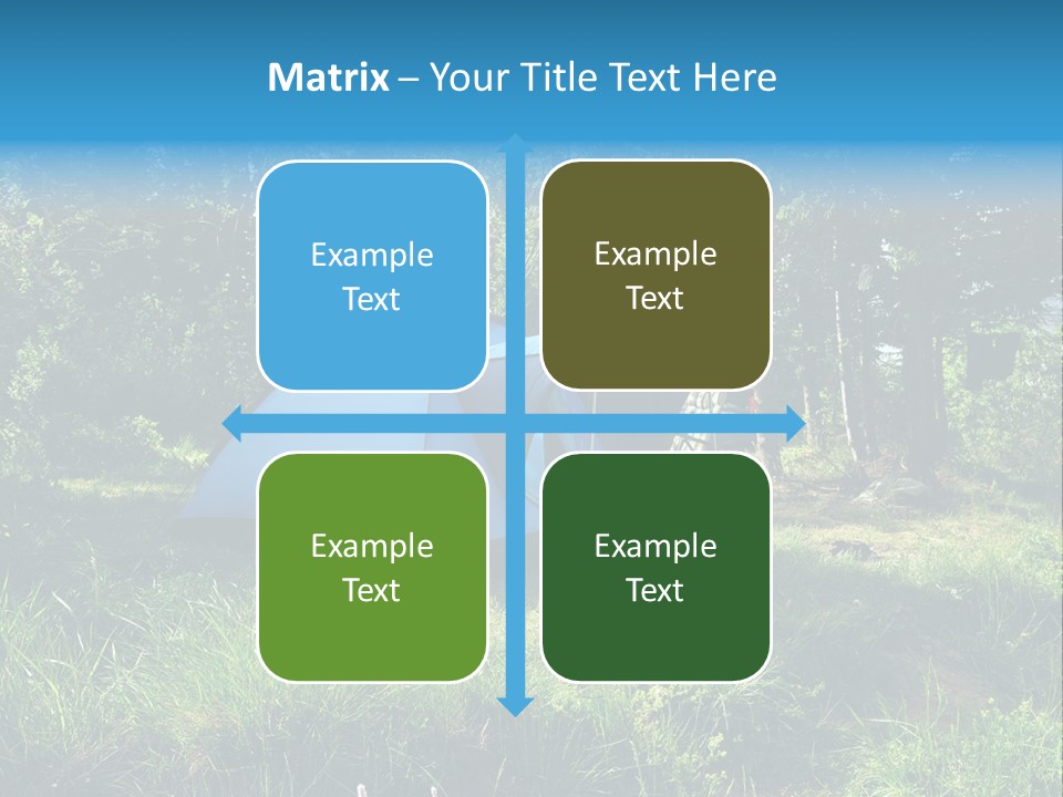 Blue Recreation Marquee PowerPoint Template