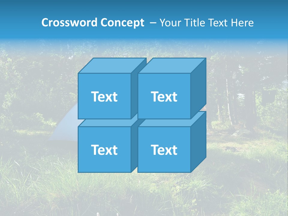 Blue Recreation Marquee PowerPoint Template