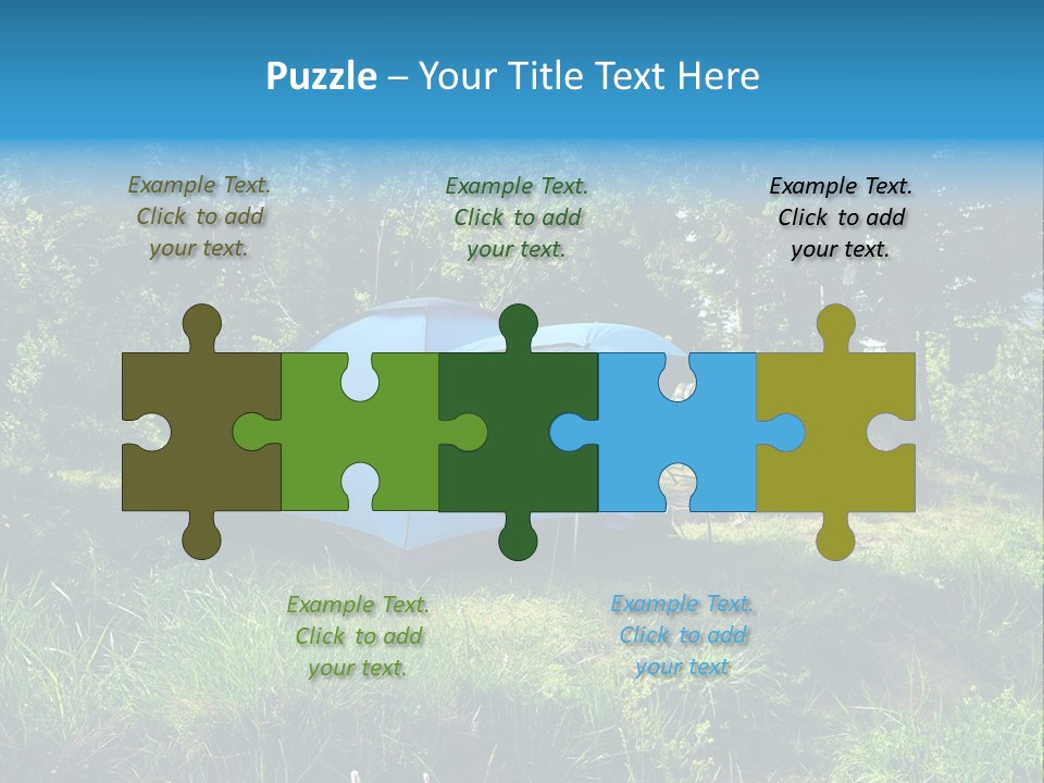 Blue Recreation Marquee PowerPoint Template