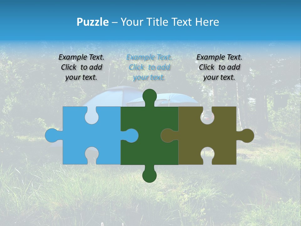 Blue Recreation Marquee PowerPoint Template