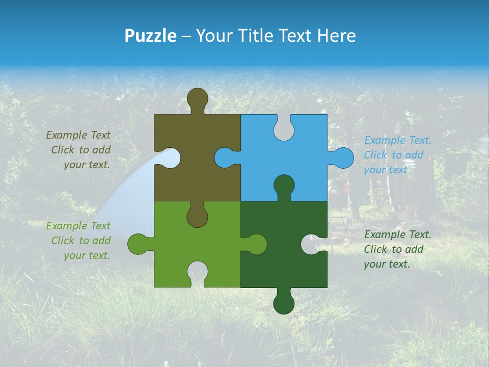 Blue Recreation Marquee PowerPoint Template