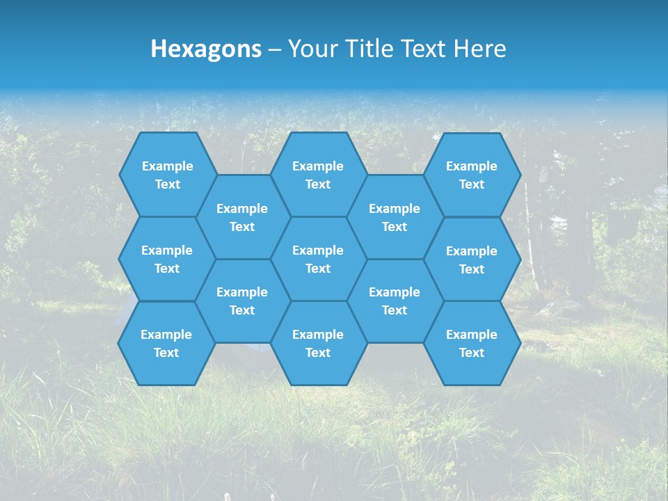 Blue Recreation Marquee PowerPoint Template