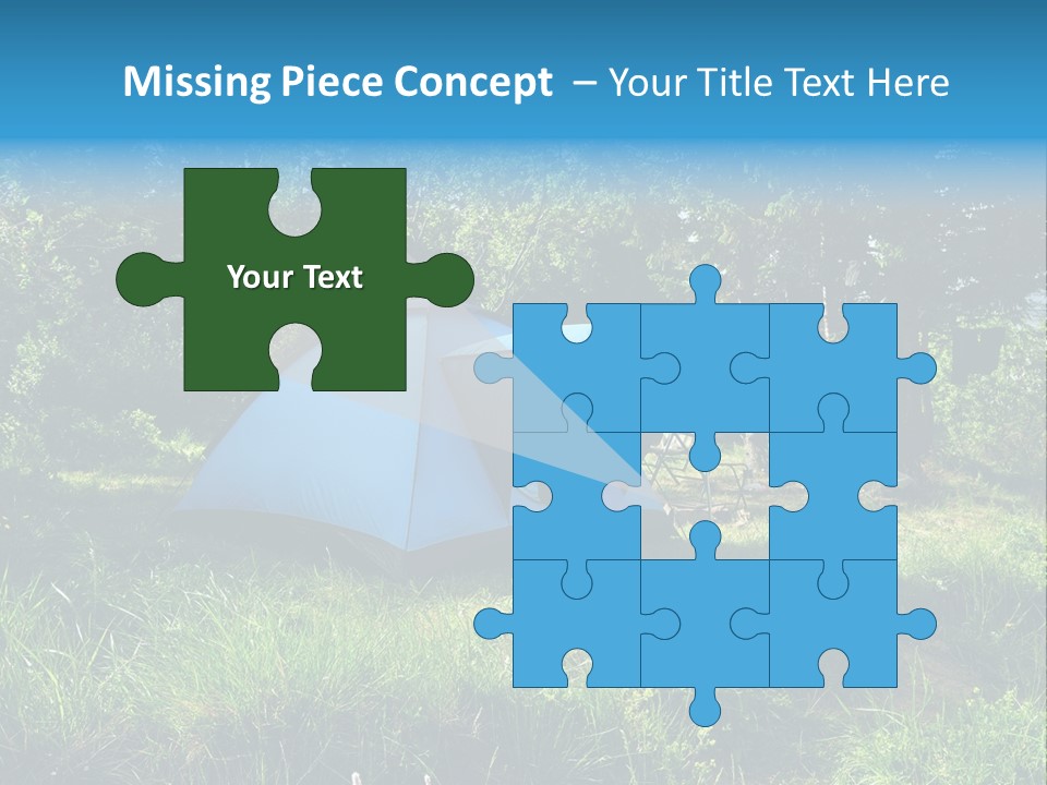 Blue Recreation Marquee PowerPoint Template