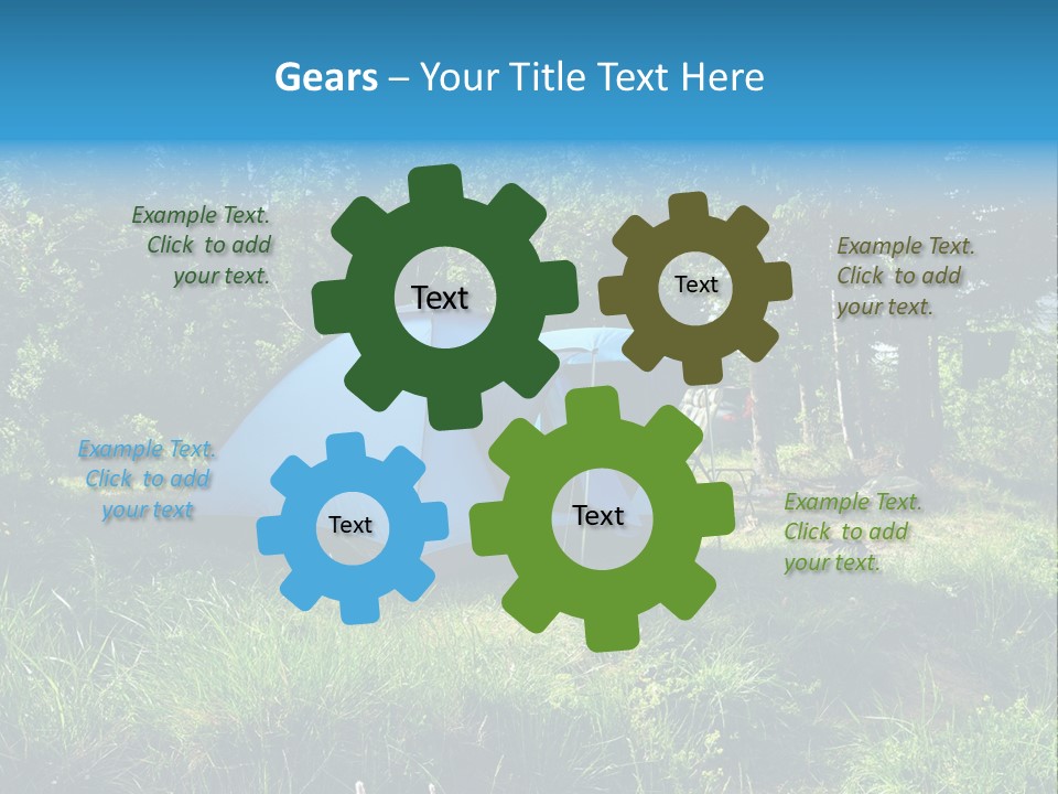 Blue Recreation Marquee PowerPoint Template