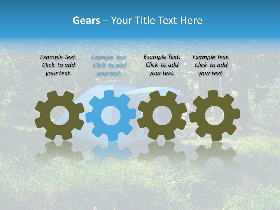 Blue Recreation Marquee PowerPoint Template