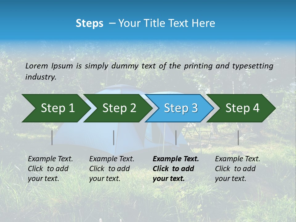 Blue Recreation Marquee PowerPoint Template