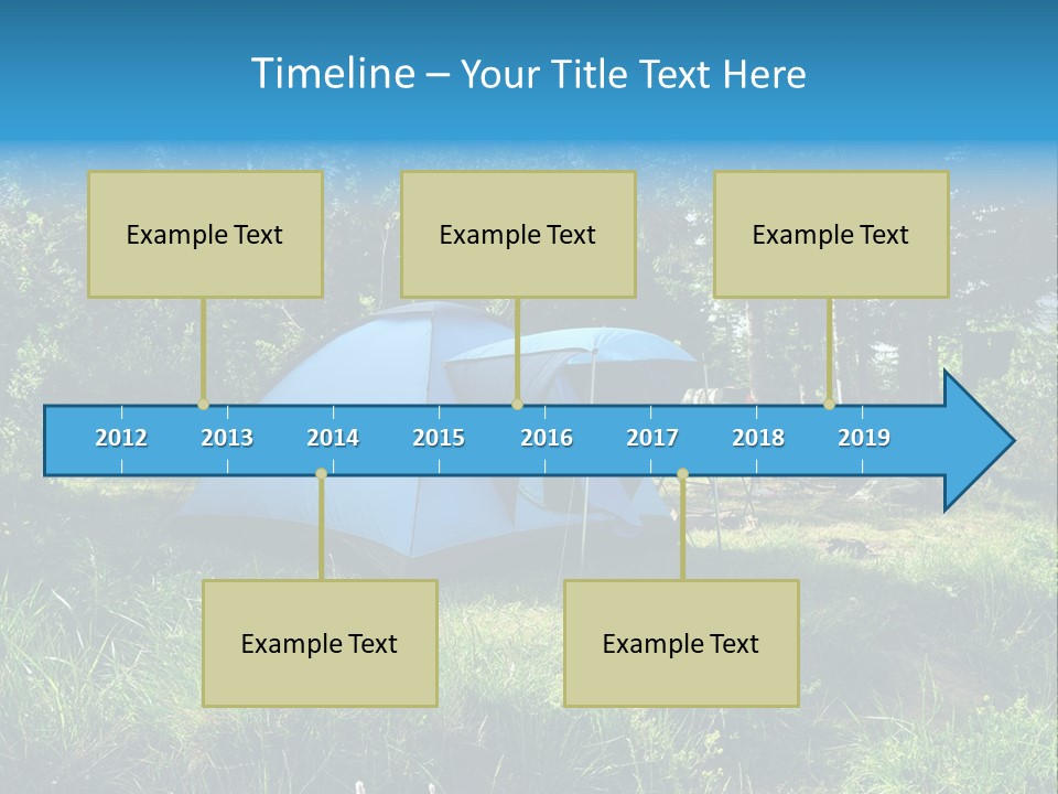Blue Recreation Marquee PowerPoint Template