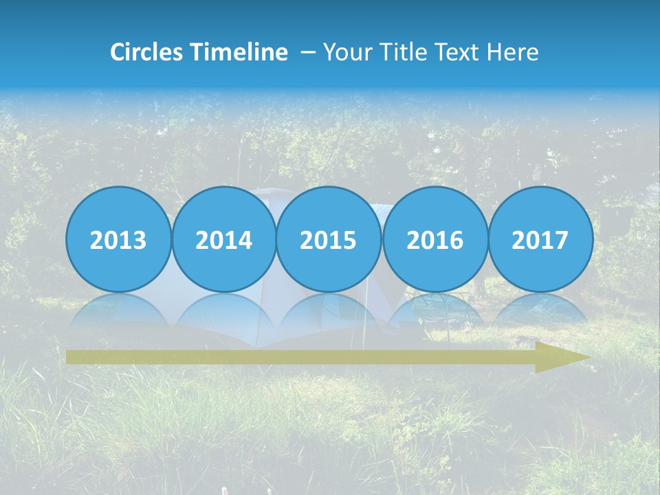 Blue Recreation Marquee PowerPoint Template