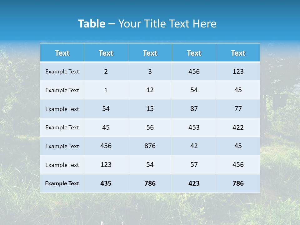 Blue Recreation Marquee PowerPoint Template