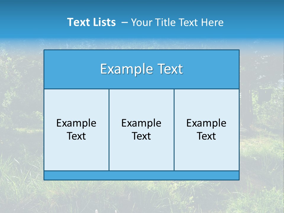 Blue Recreation Marquee PowerPoint Template