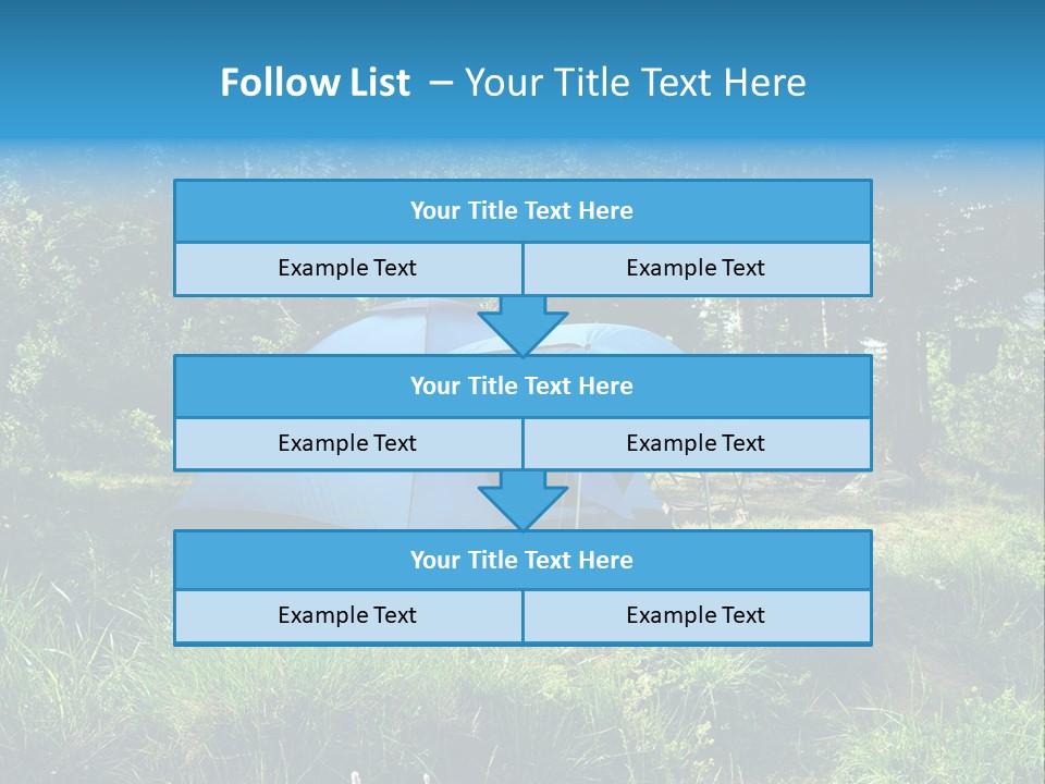 Blue Recreation Marquee PowerPoint Template