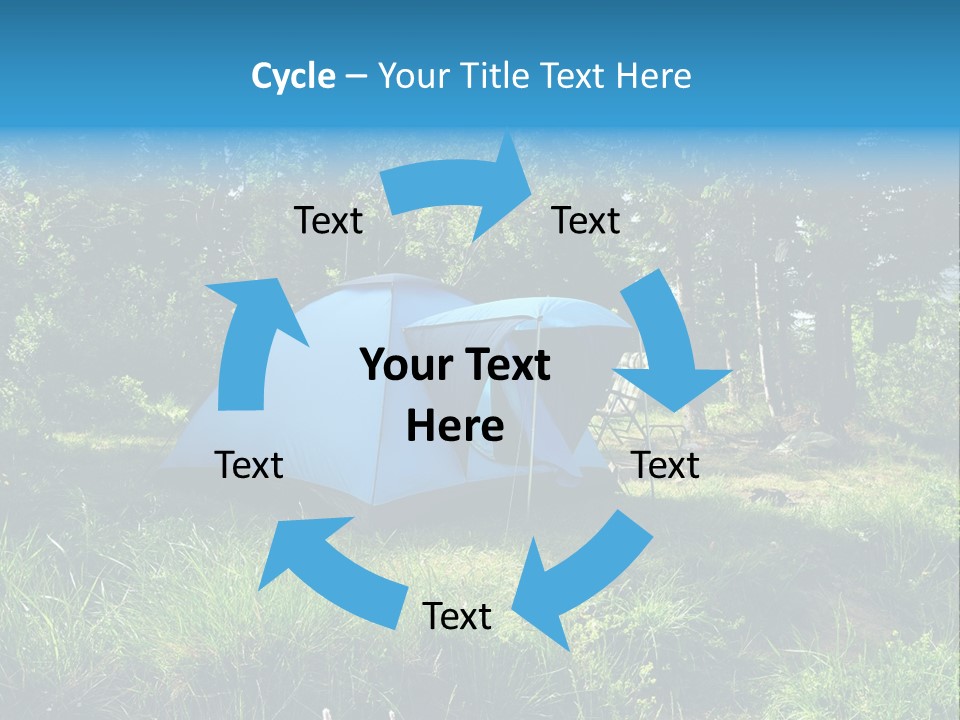 Blue Recreation Marquee PowerPoint Template