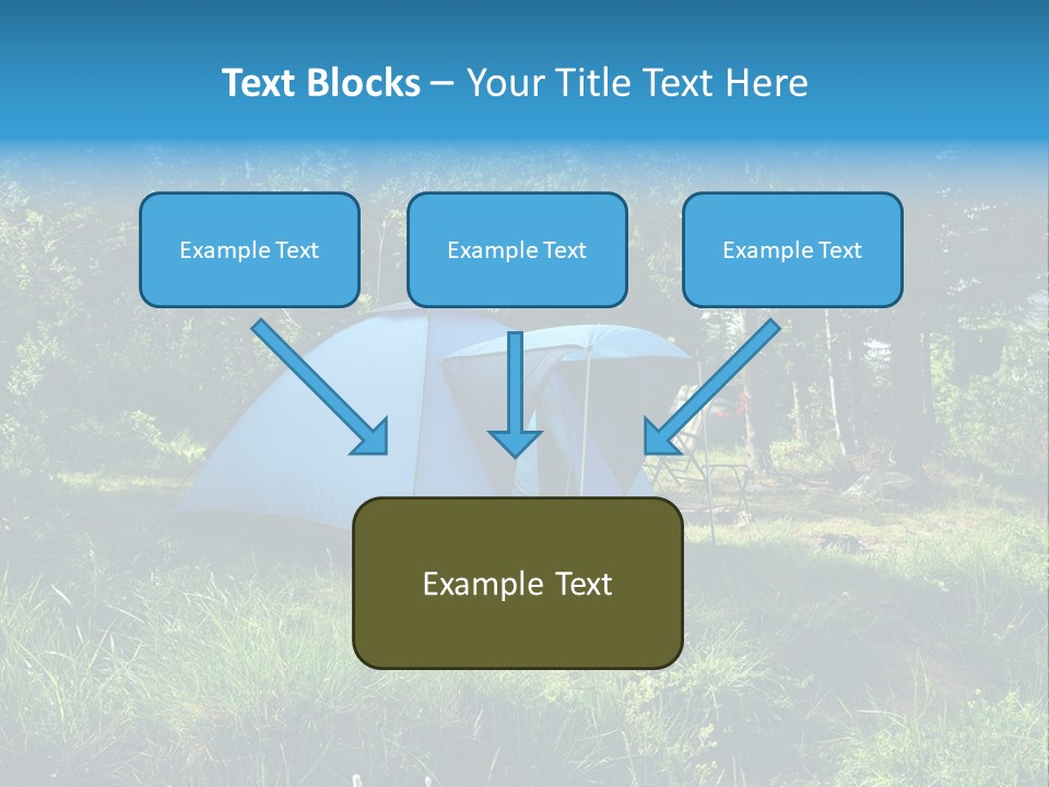 Blue Recreation Marquee PowerPoint Template