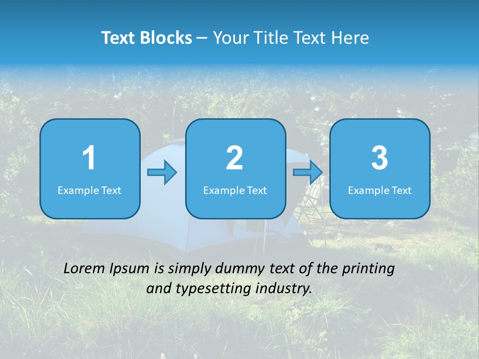 Blue Recreation Marquee PowerPoint Template