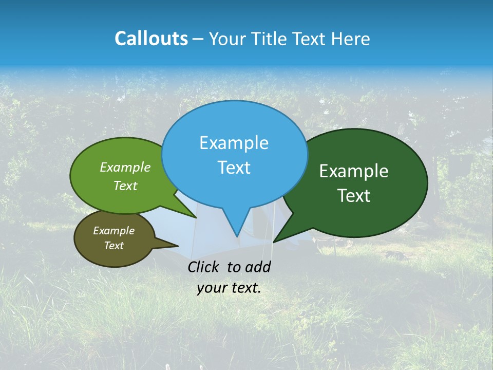 Blue Recreation Marquee PowerPoint Template