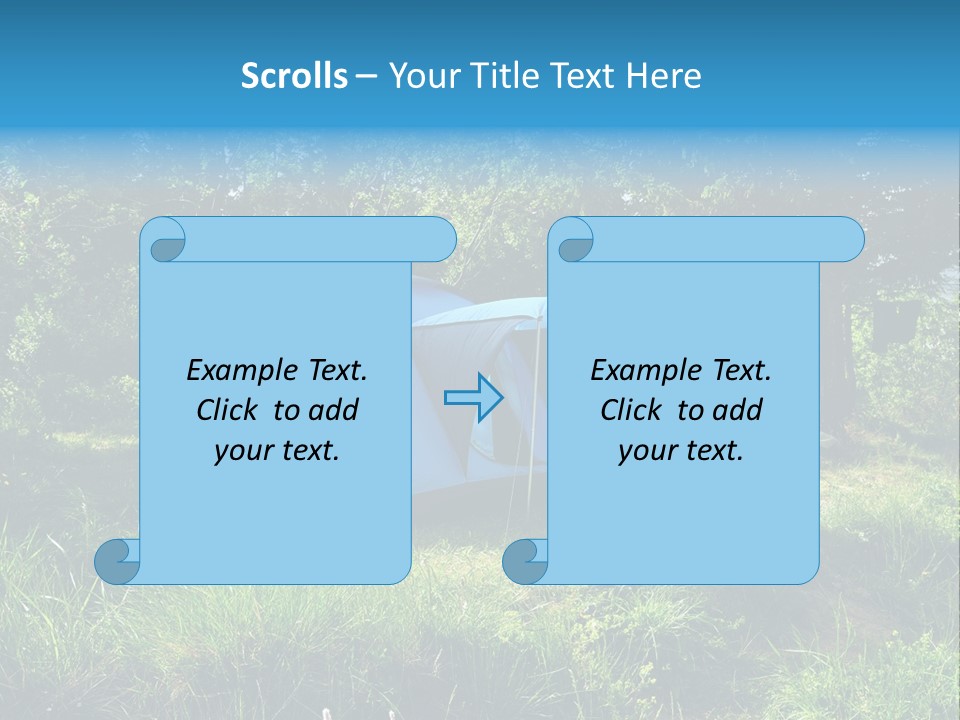 Blue Recreation Marquee PowerPoint Template