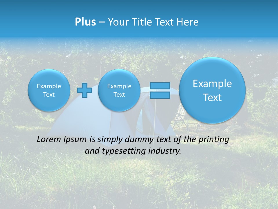 Blue Recreation Marquee PowerPoint Template