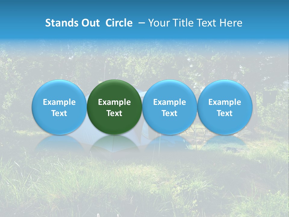 Blue Recreation Marquee PowerPoint Template