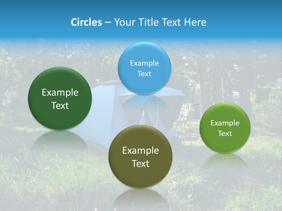 Blue Recreation Marquee PowerPoint Template