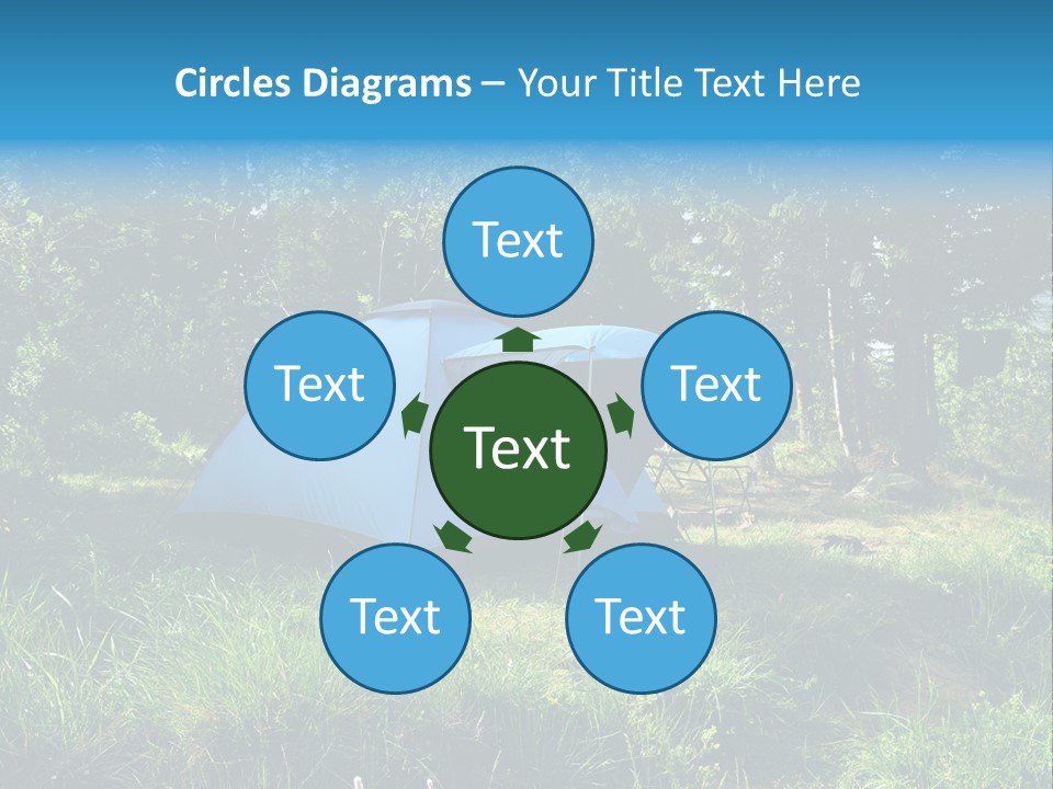 Blue Recreation Marquee PowerPoint Template