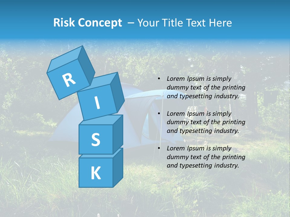 Blue Recreation Marquee PowerPoint Template